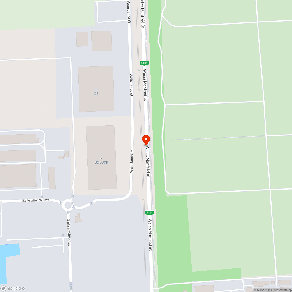 Teljes sötétség a Weiss Manfréd út egy szakaszán bejelentés helye