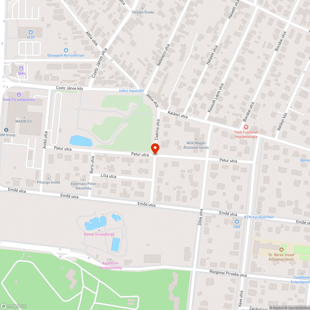 Több elhagyott jármű III. kerület Római fürdőn bejelentés helye