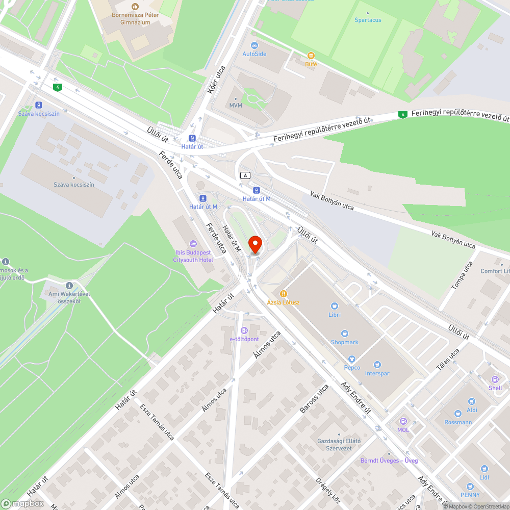 Szemét bejelentés helye