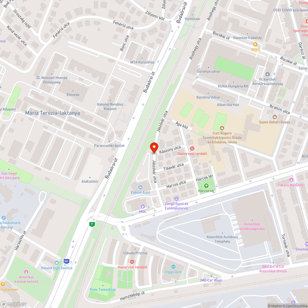 A sebességkorlátozó tábla nem látható bejelentés helye