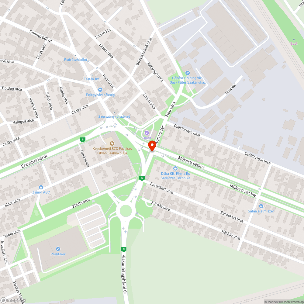 Eldugult víznyelő a Műkerti sétánynál bejelentés helye