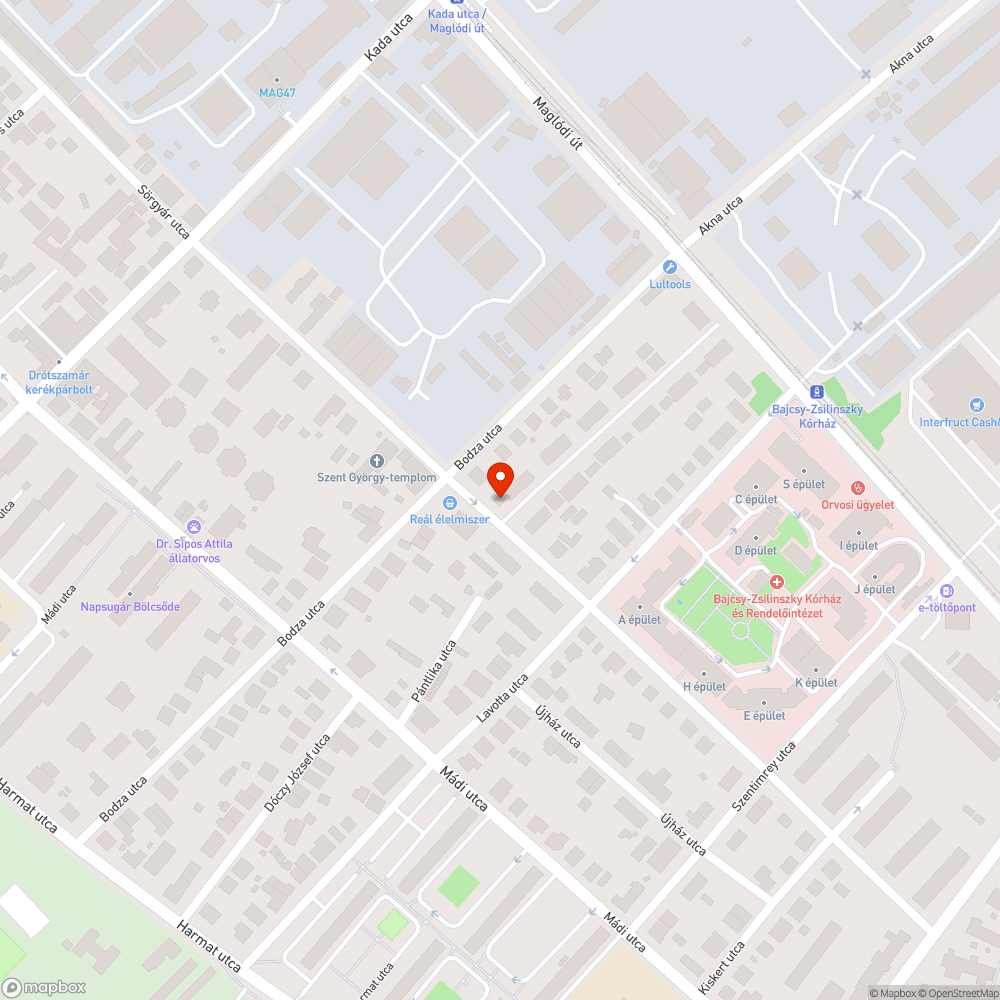 Hátrahagyott járművek bejelentés helye