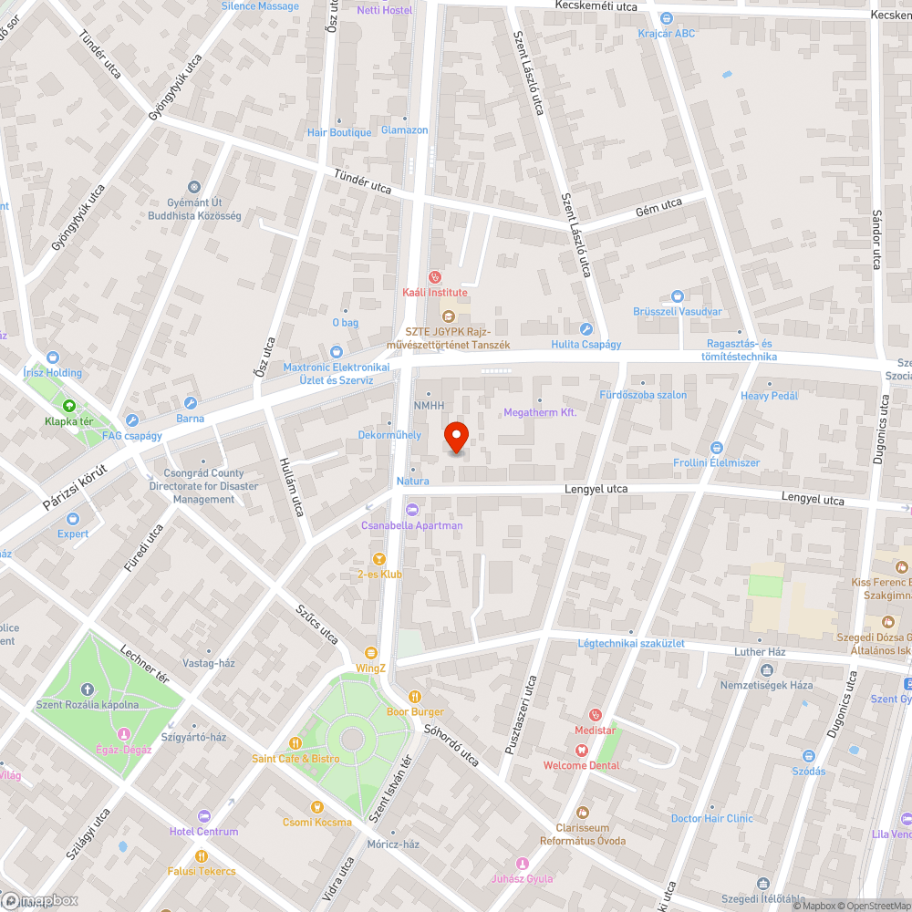 Beszakadt járda bejelentés helye