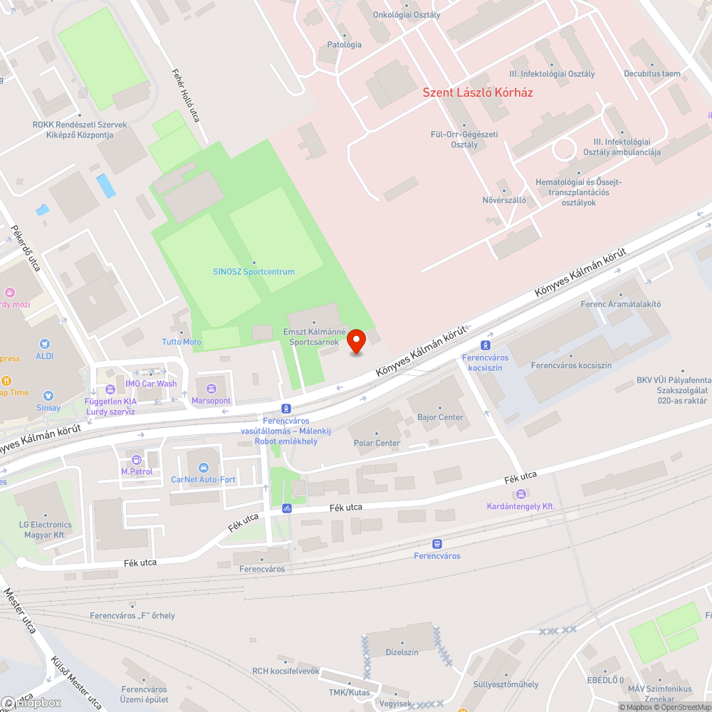 Kiszáradt fák bejelentés helye