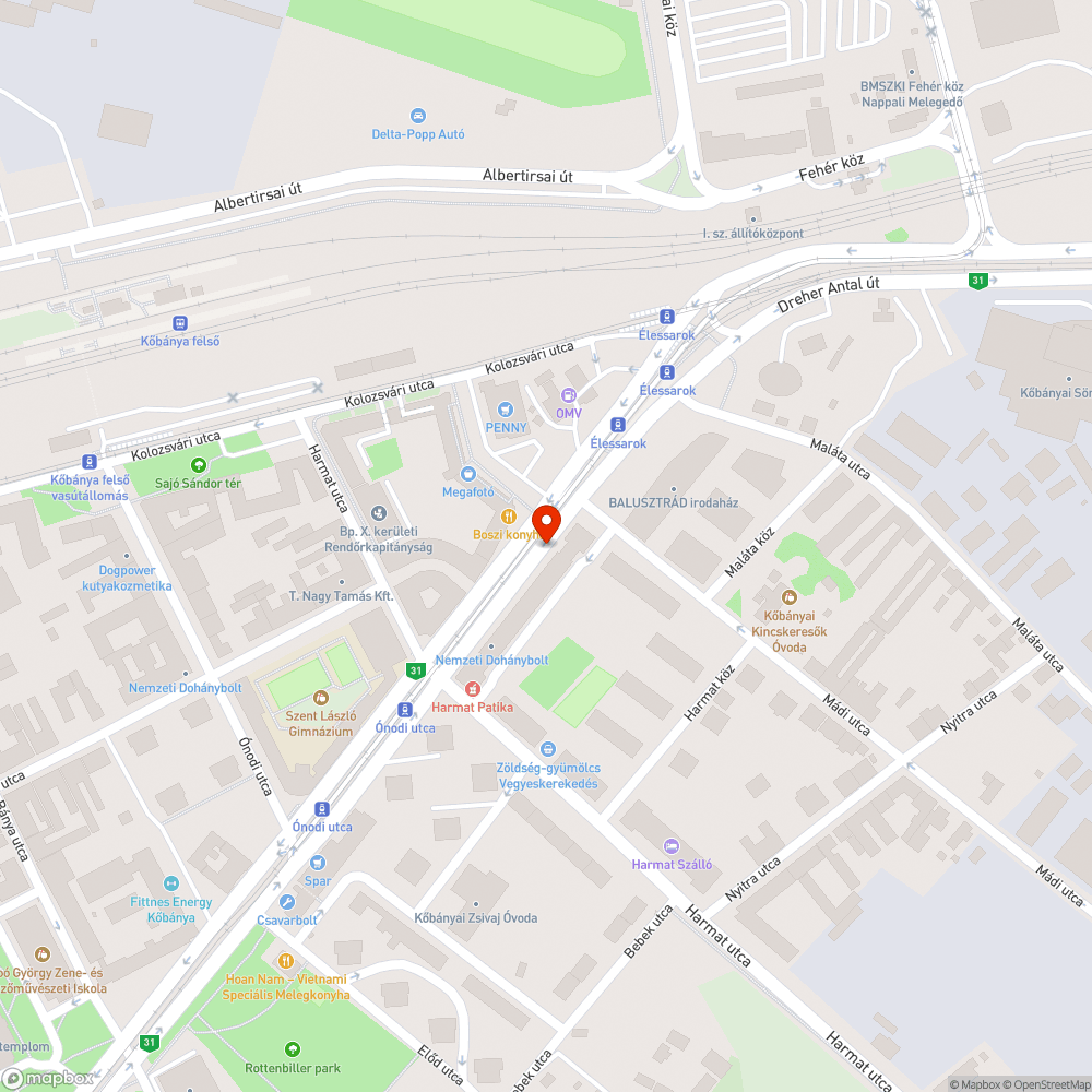 Porladni kezdett közműfedél bejelentés helye