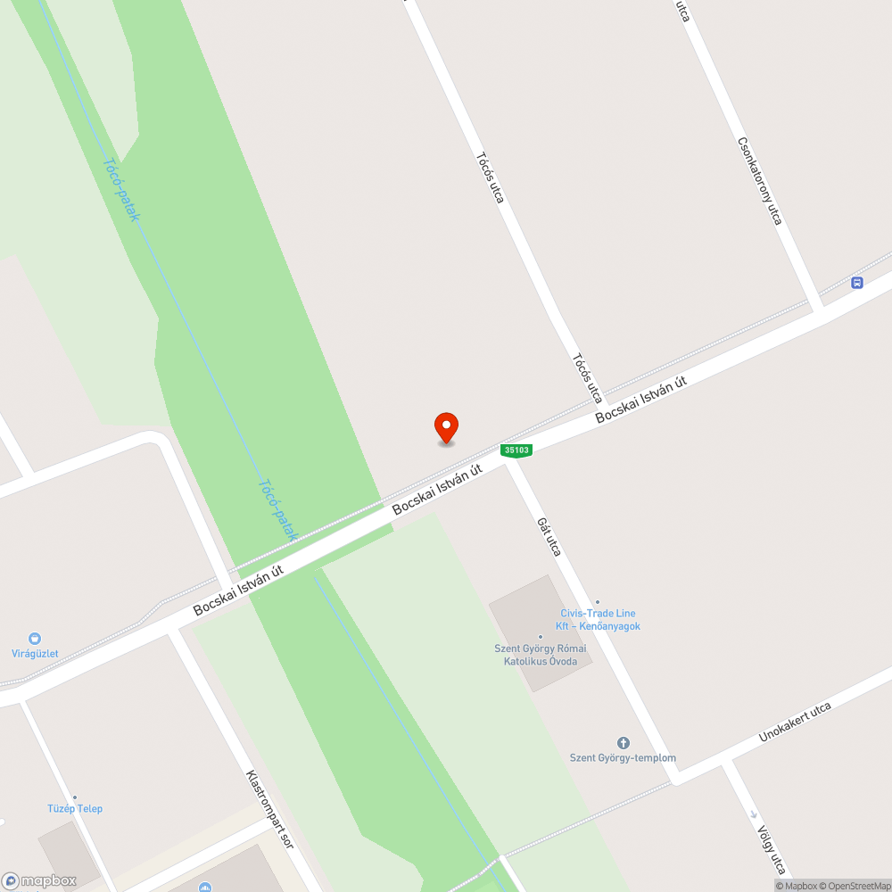 Tönkrement kerékpárút bejelentés helye