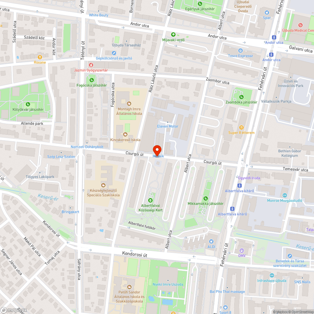 Kiszáradt fa bejelentés helye