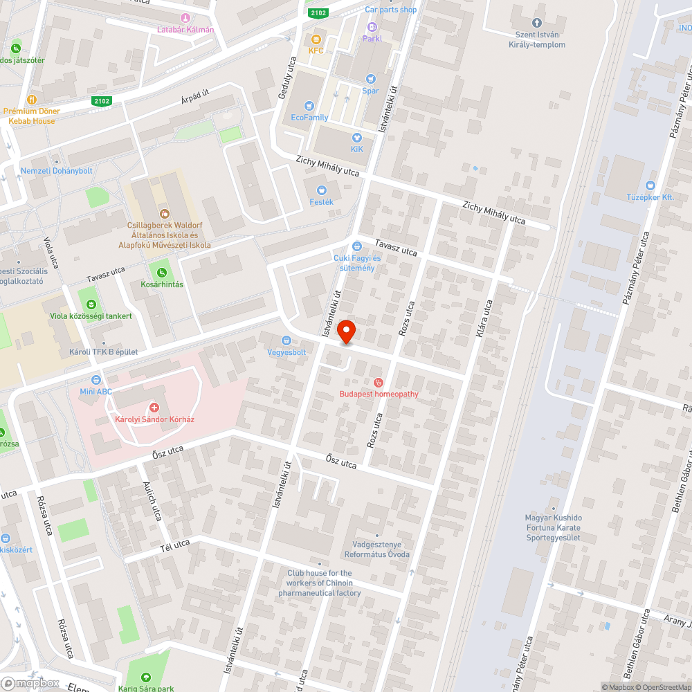 Elhagyott jármű bejelentés helye