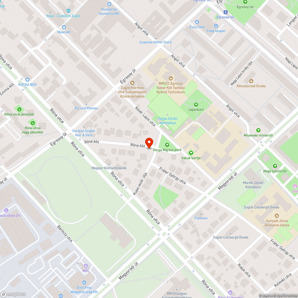 Villogó köztéri lámpa bejelentés helye