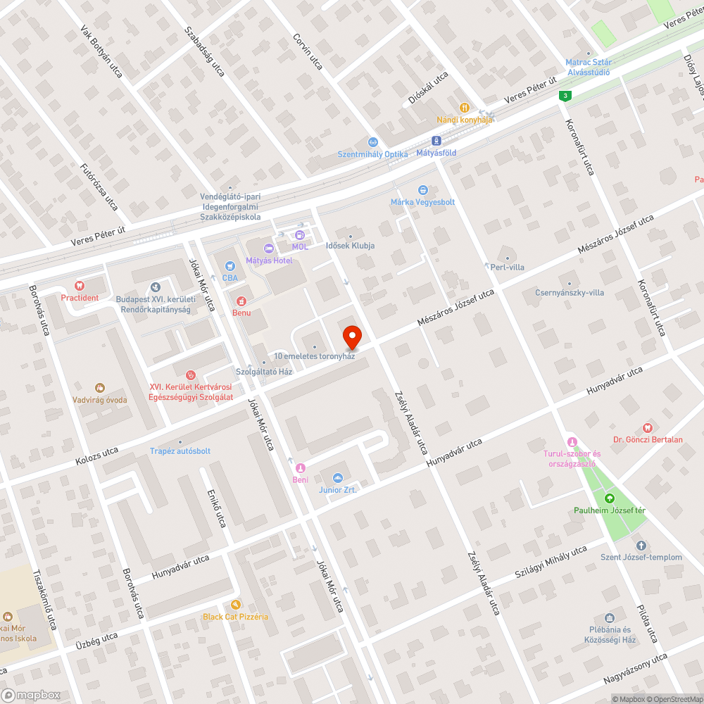 Elhagyott, raktárnak használt autó bejelentés helye