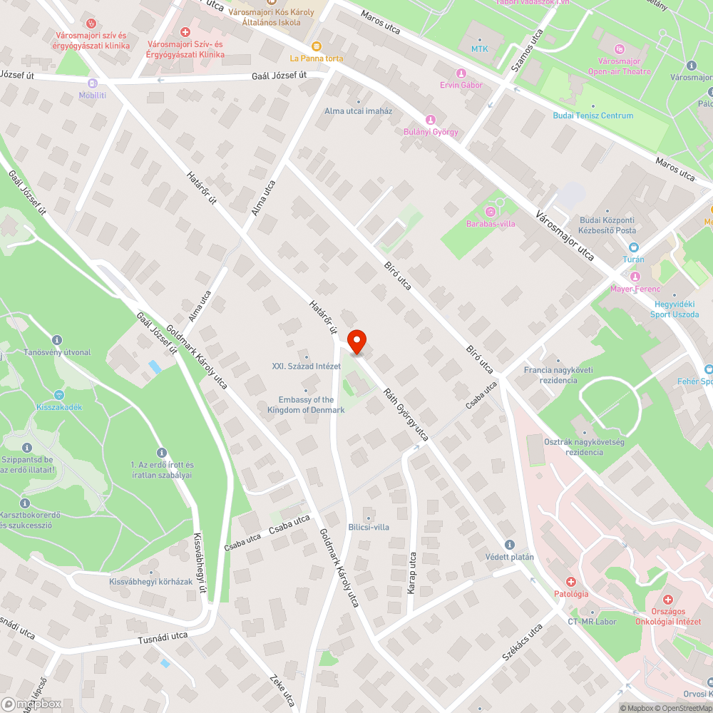 Elhagyott autó bejelentés helye