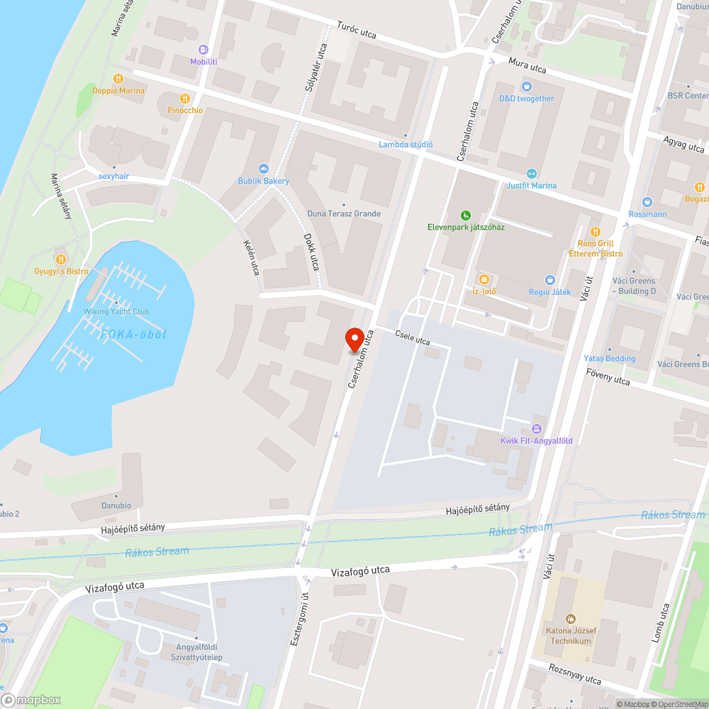 Cserhalom utcai gyalogos és kerékpáros közlekedés bejelentés helye