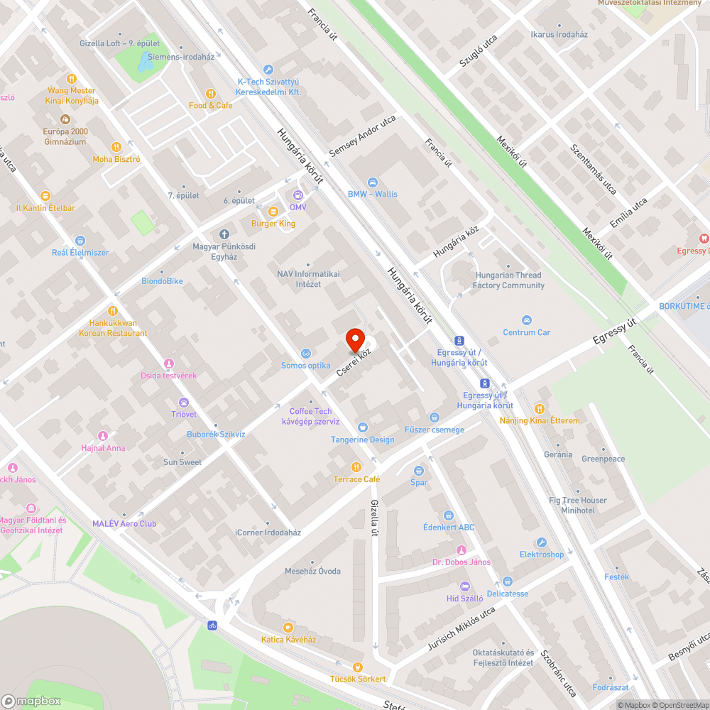 Elszáradt fa bejelentés helye