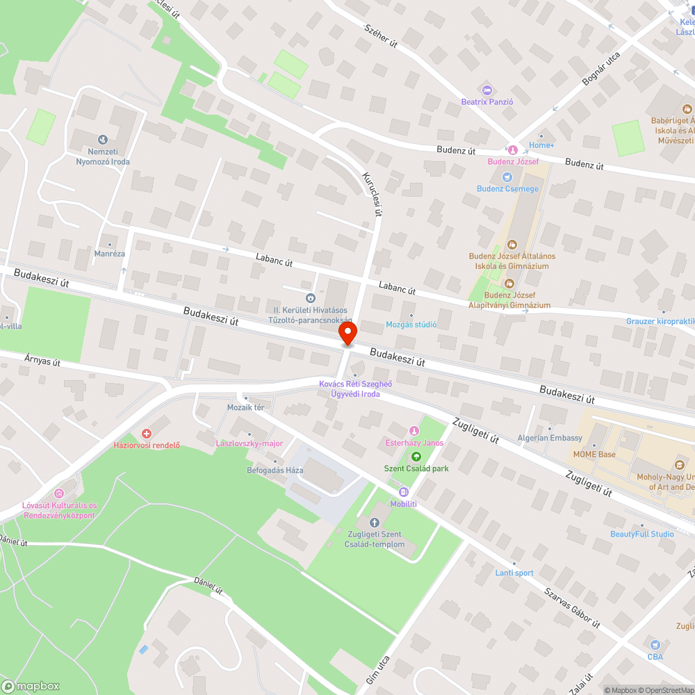 Kuruclesi út-Budakeszi út kereszteződés problémája bejelentés helye