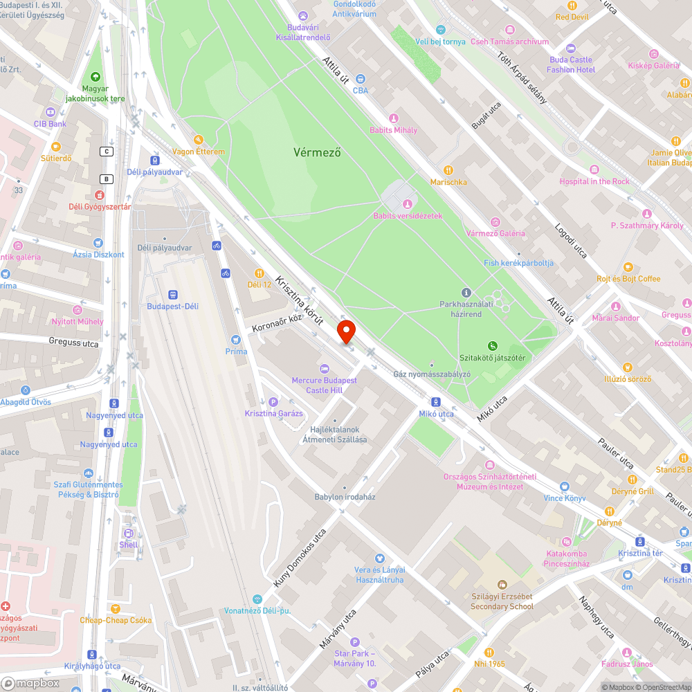 Kiáll a járdából bejelentés helye