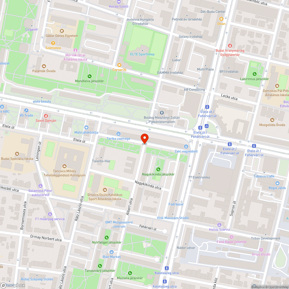 Üres táblák bejelentés helye