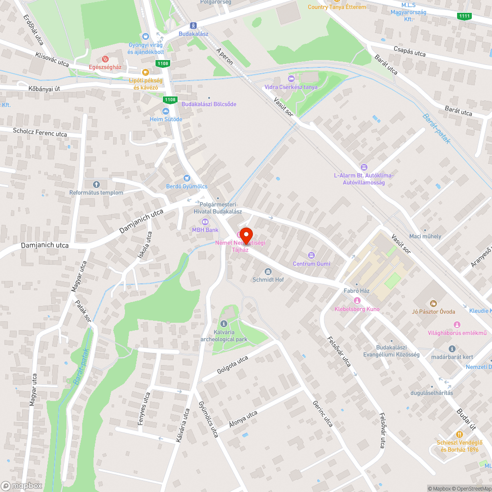 Budai út 25 mélyen besüllyedt csatornafedél bejelentés helye