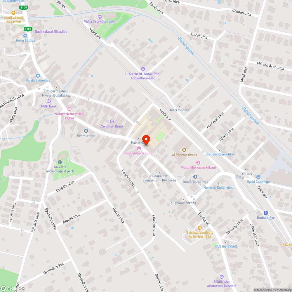 Budai út mélyen 54 besüllyedt csatornafedél bejelentés helye