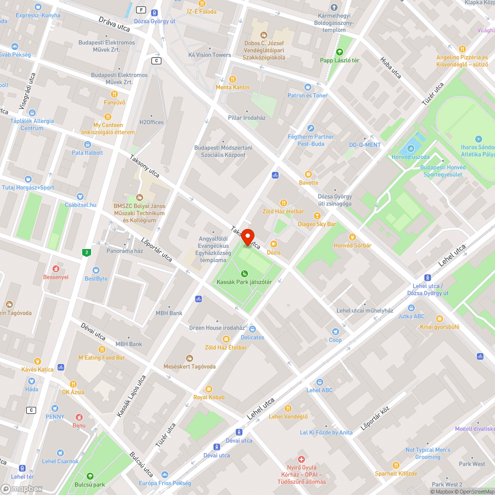 Sérült kosárpalánk bejelentés helye