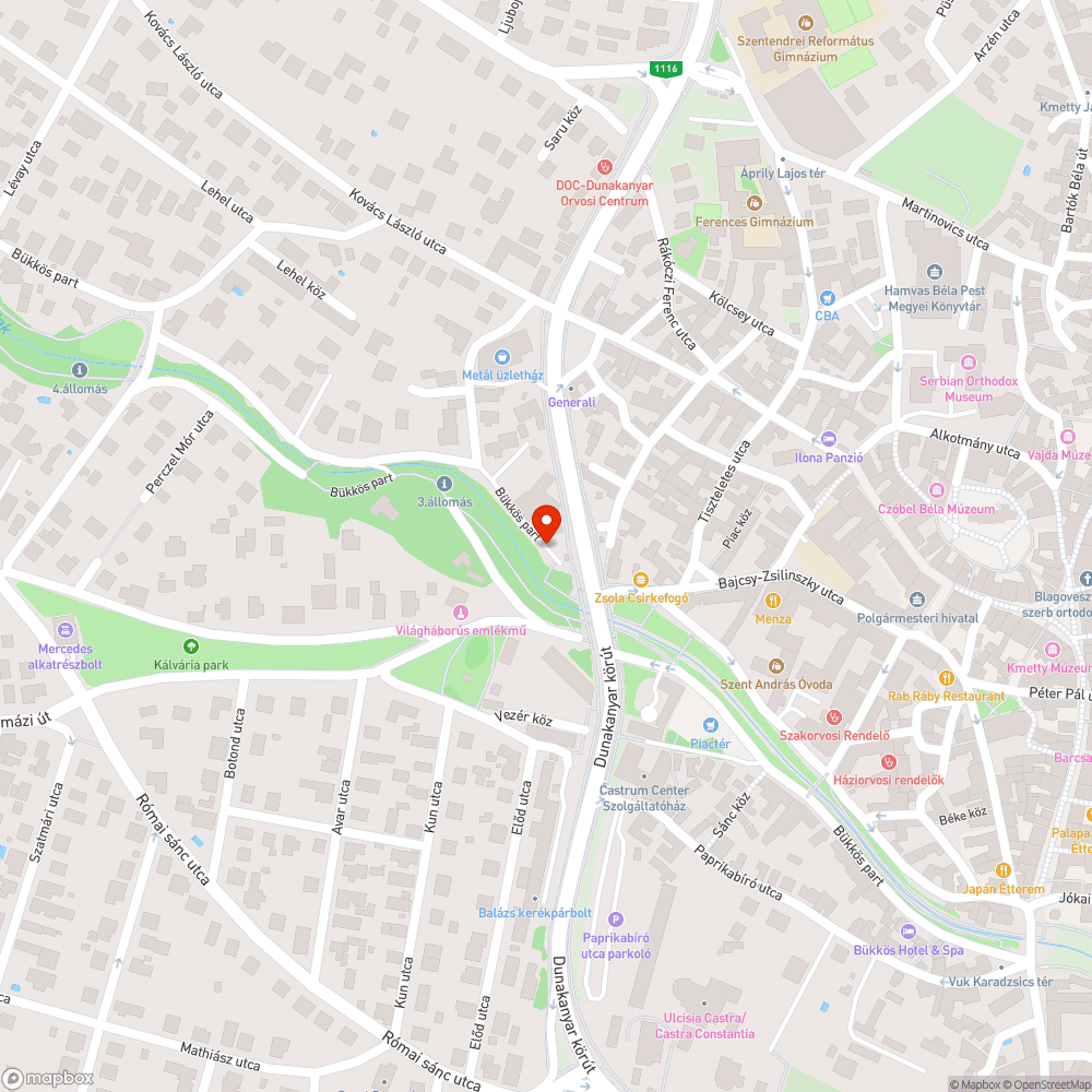 Kidőlt fa bejelentés helye