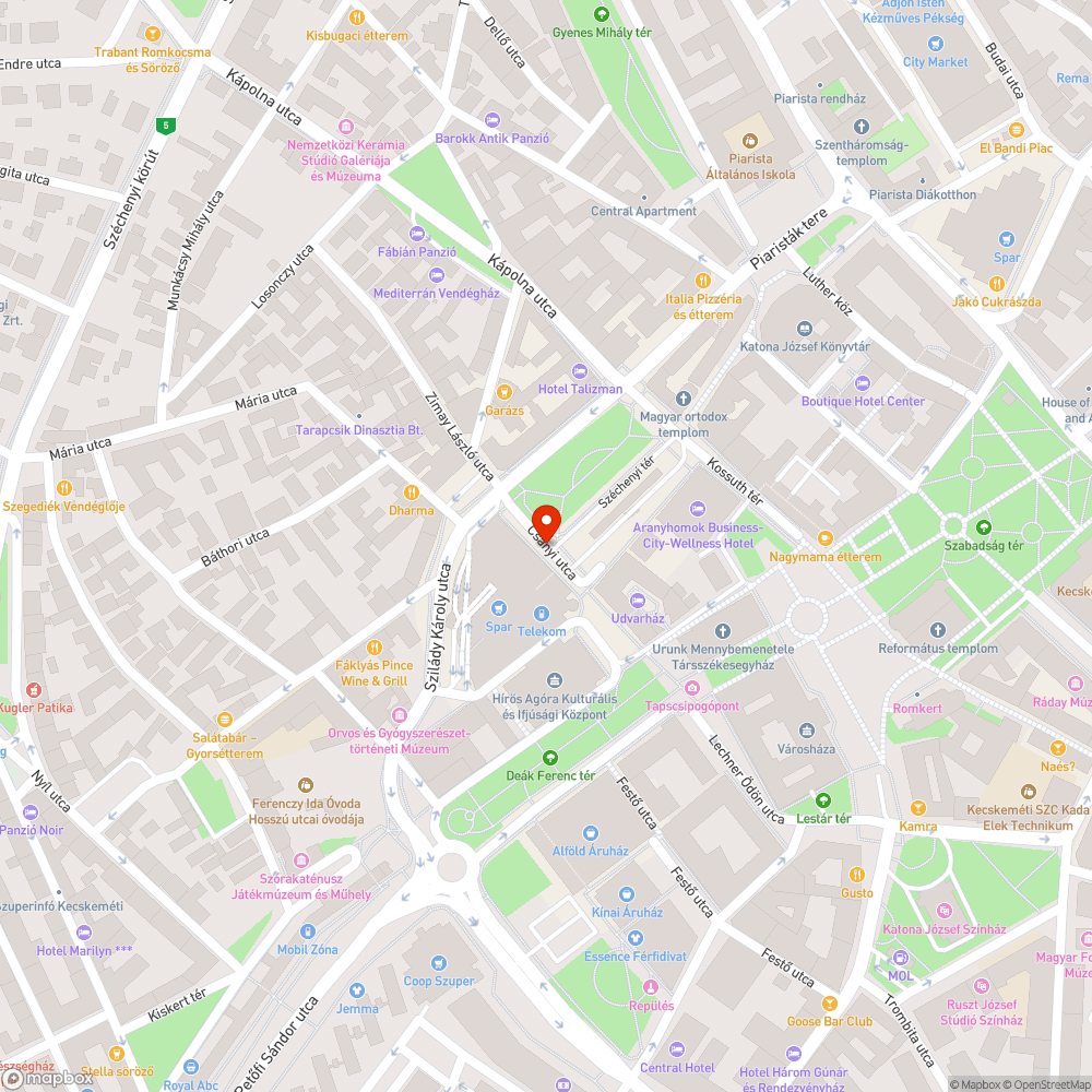 Eldugult víznyelő a Csányi utcán bejelentés helye