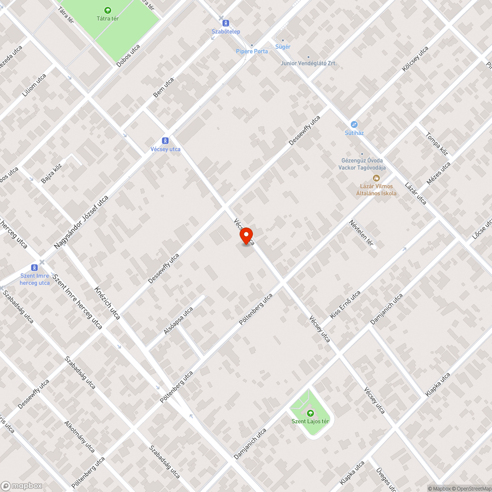 Csatornanyílás bejelentés helye