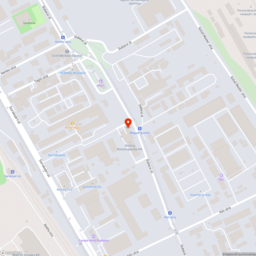 Kiszáradt fa bejelentés helye