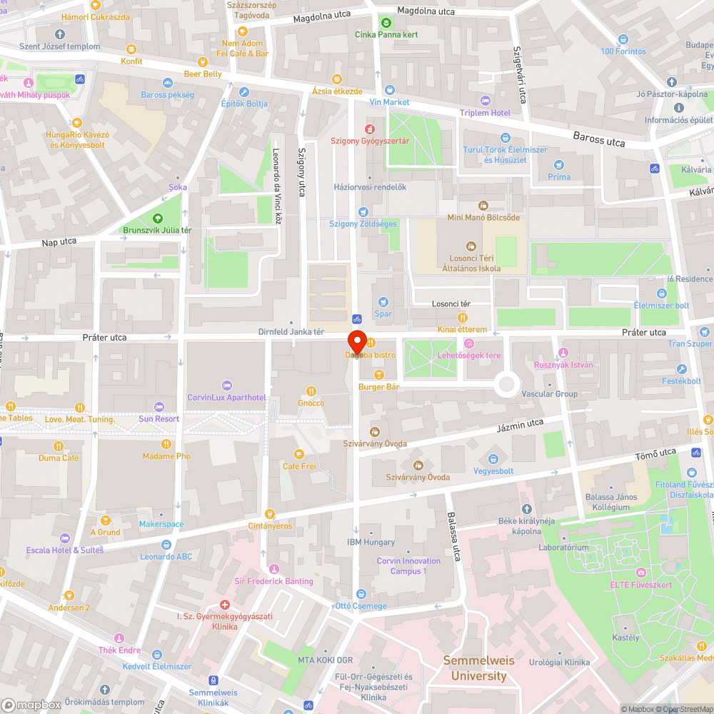 Oszlop bejelentés helye