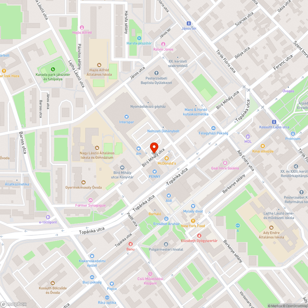 Széthagyott szeméthalom bejelentés helye