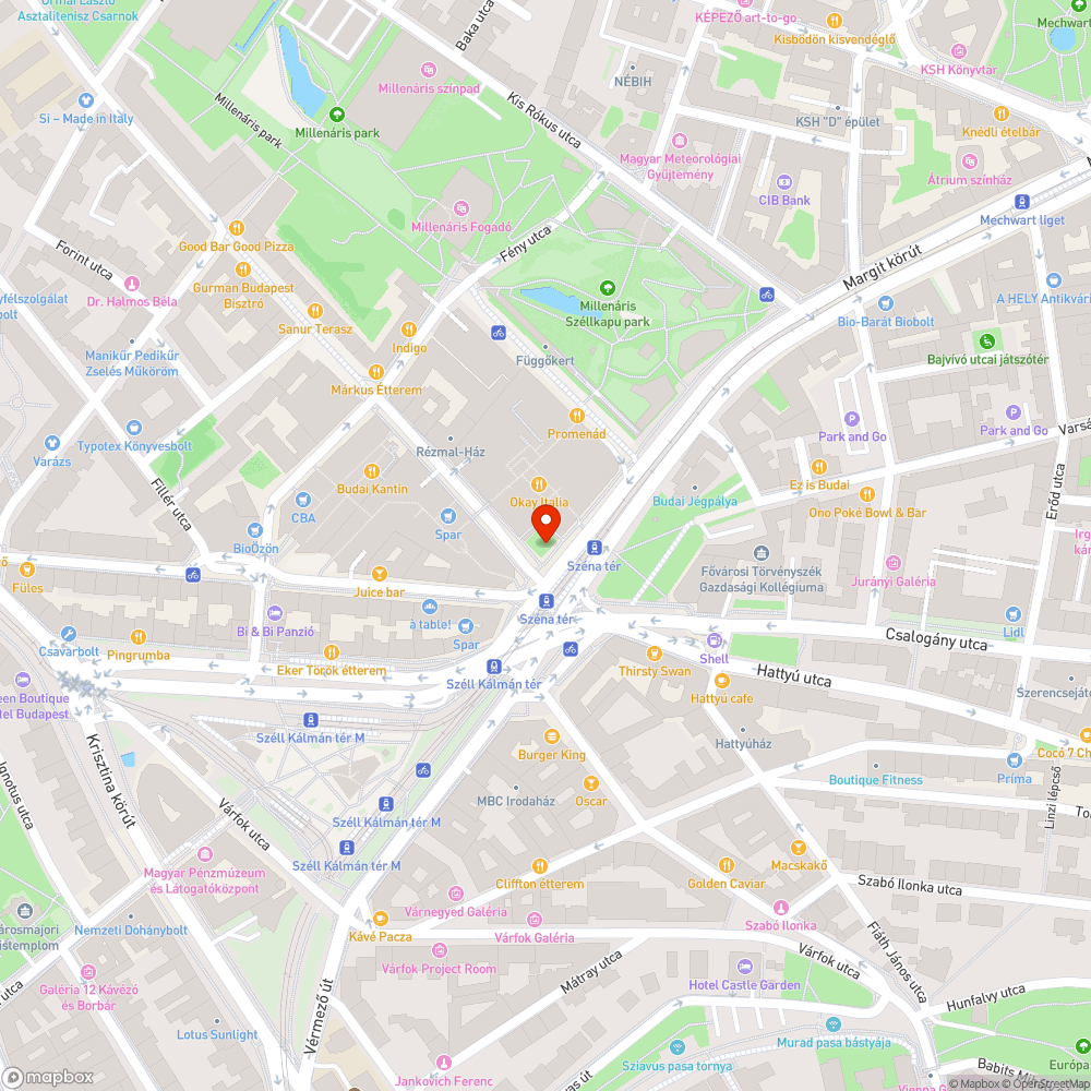 Mammut kerékpártároló bejelentés helye