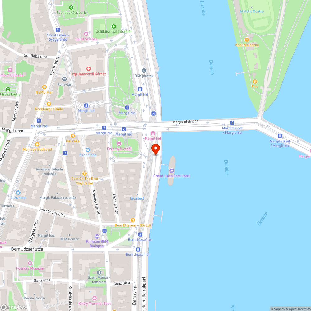 Rakparti fal bejelentés helye