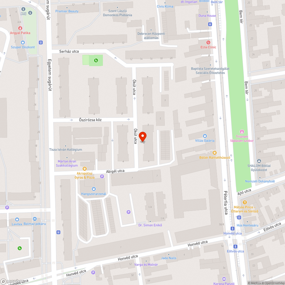 Letört faág bejelentés helye