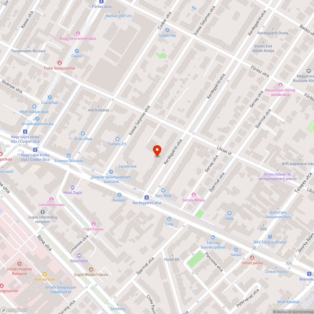 Borzalmas állapotban lévő útpálya bejelentés helye