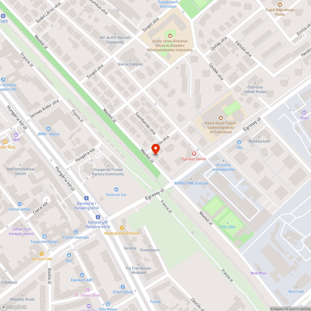 Roncs bejelentés helye