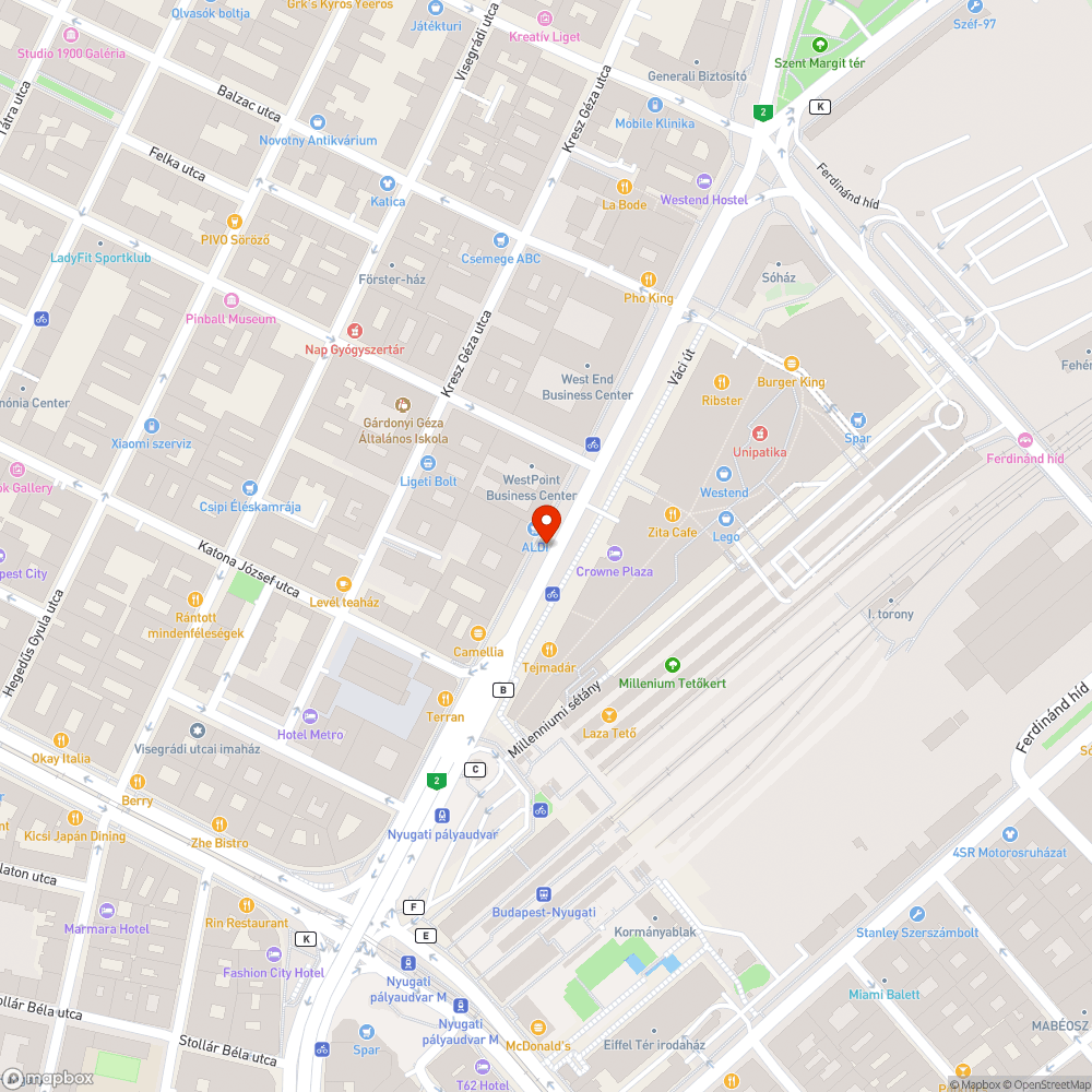 Parkoló bejelentés helye