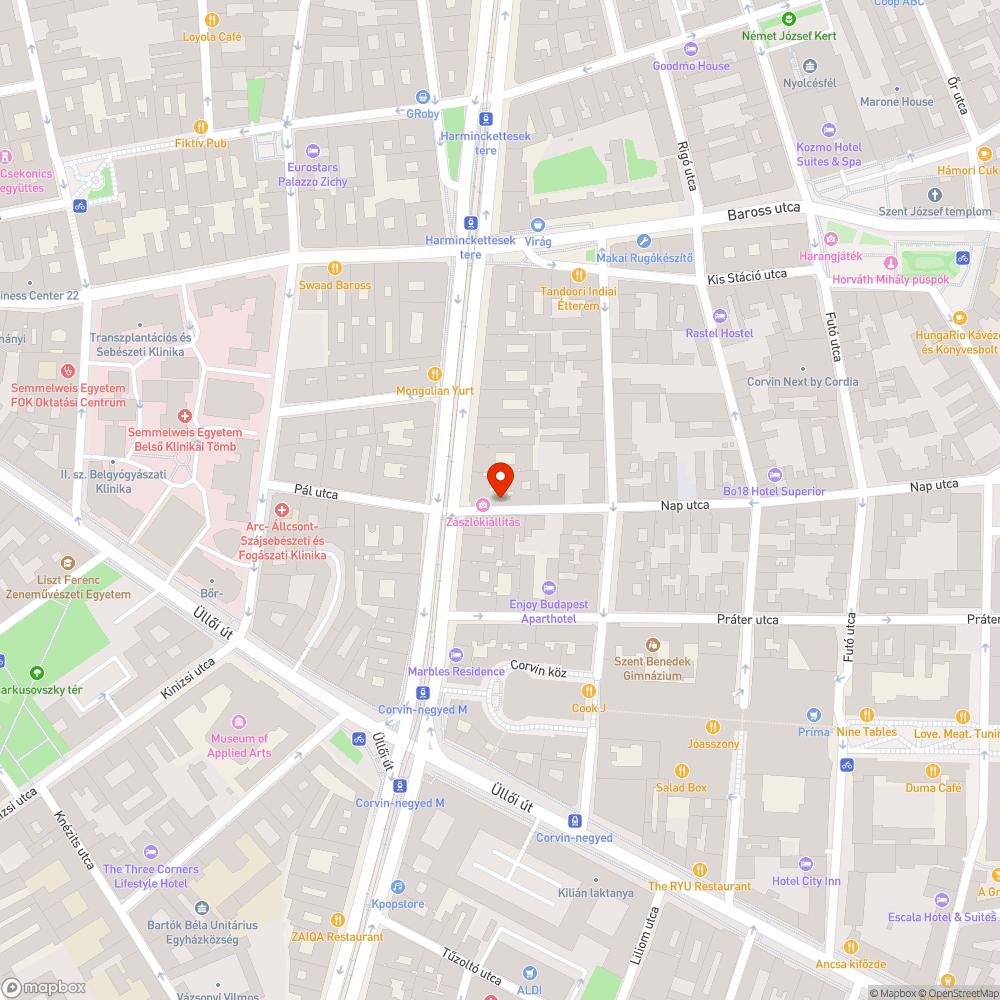 Utcai parkolás bejelentés helye