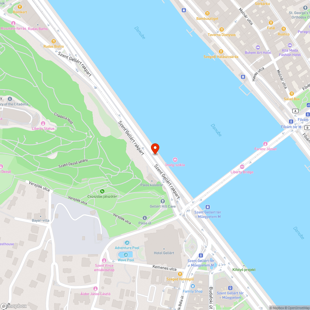 Hiányzik a karó az bicikliút közepén bejelentés helye