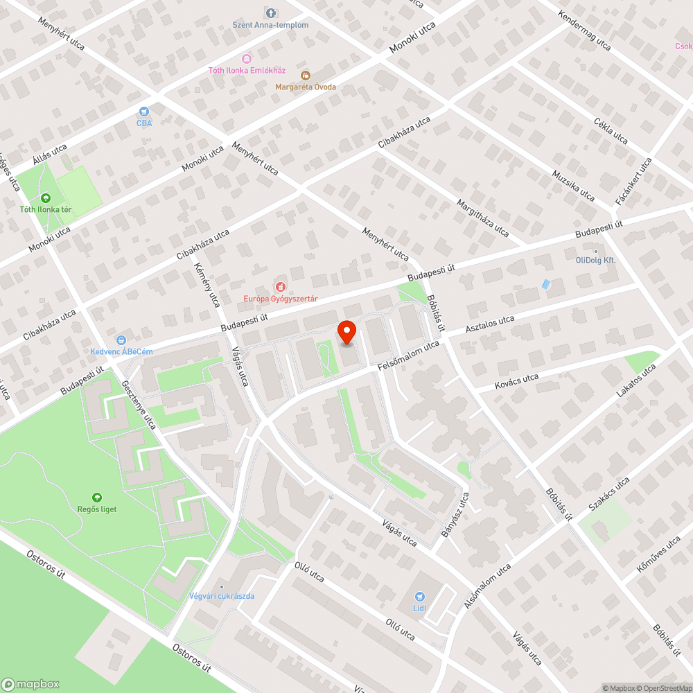 Zoldhulladek bejelentés helye