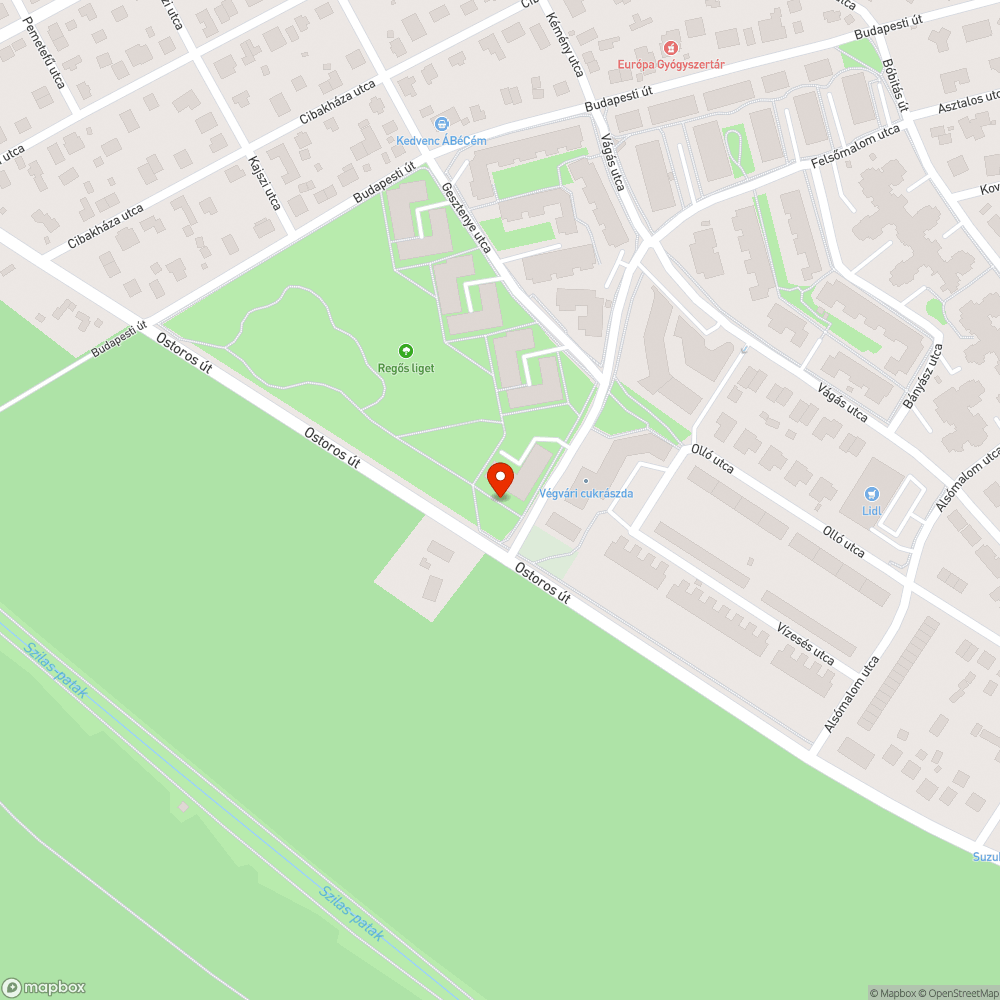 Kiszaradt fak, Regos liget bejelentés helye