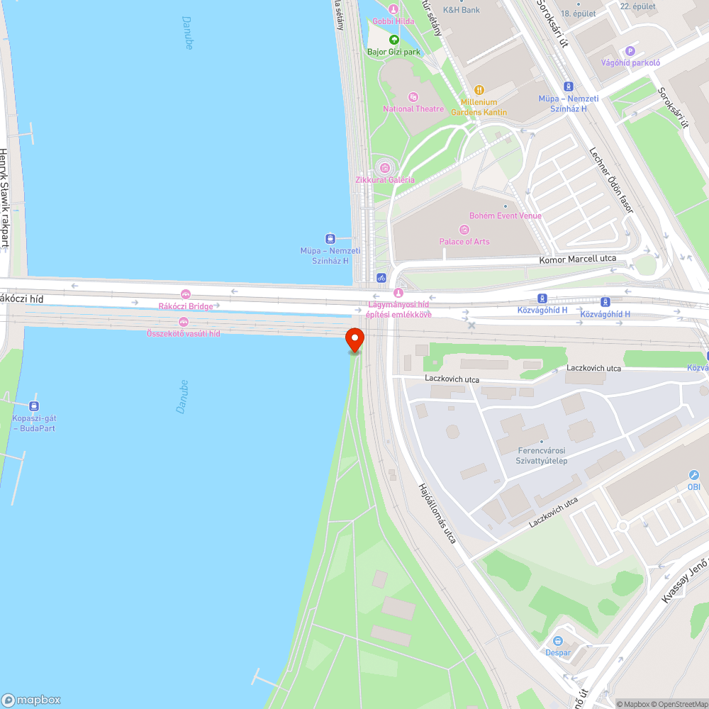 Lezárt sétány bejelentés helye