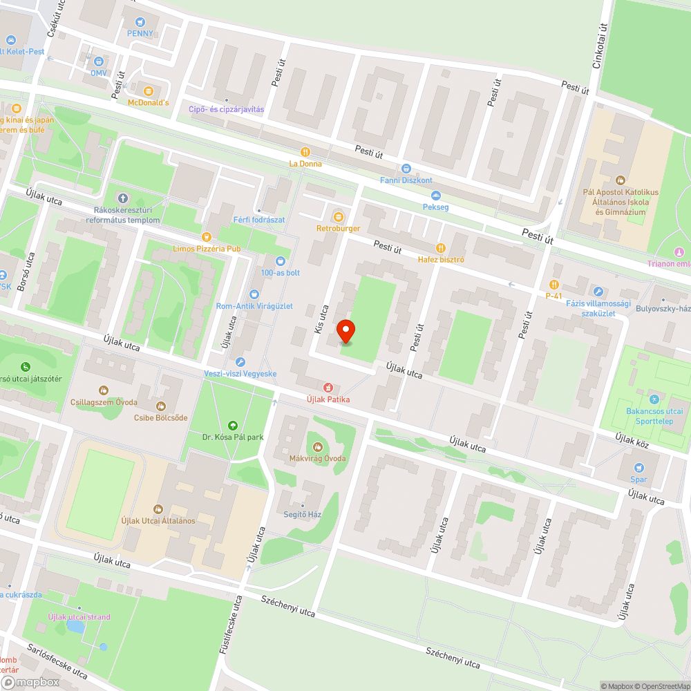 Kritikán aluli bejelentés helye