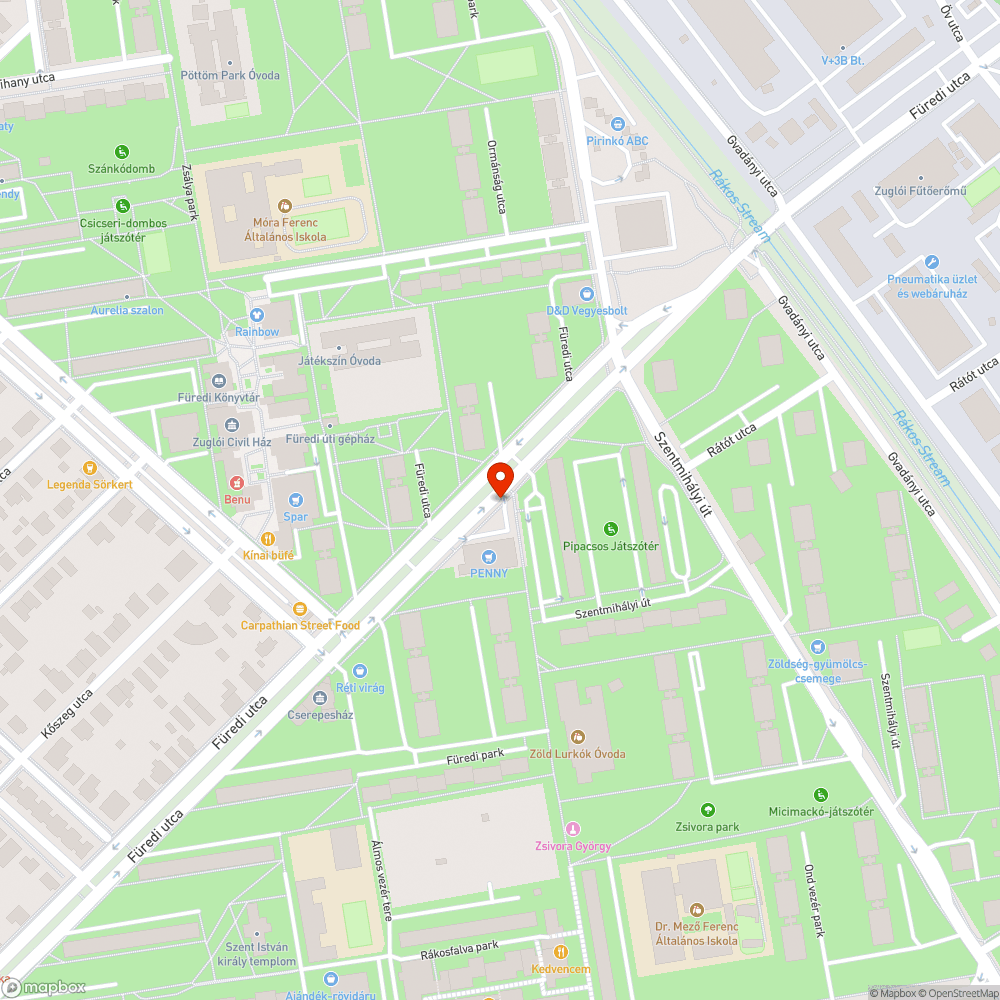 Kiszáradt fenyőfa bejelentés helye