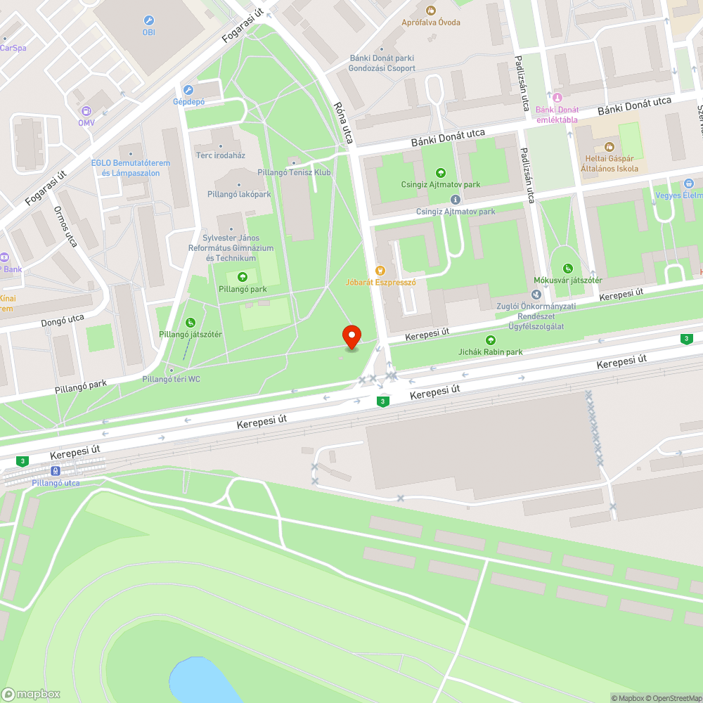 Kiszáradt fa bejelentés helye