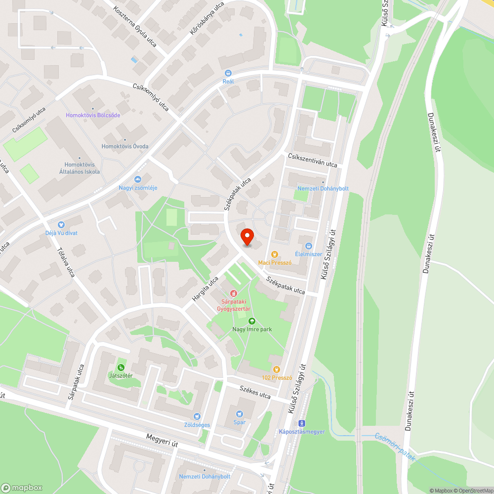 Cserjék nőnek a  parkolóban bejelentés helye