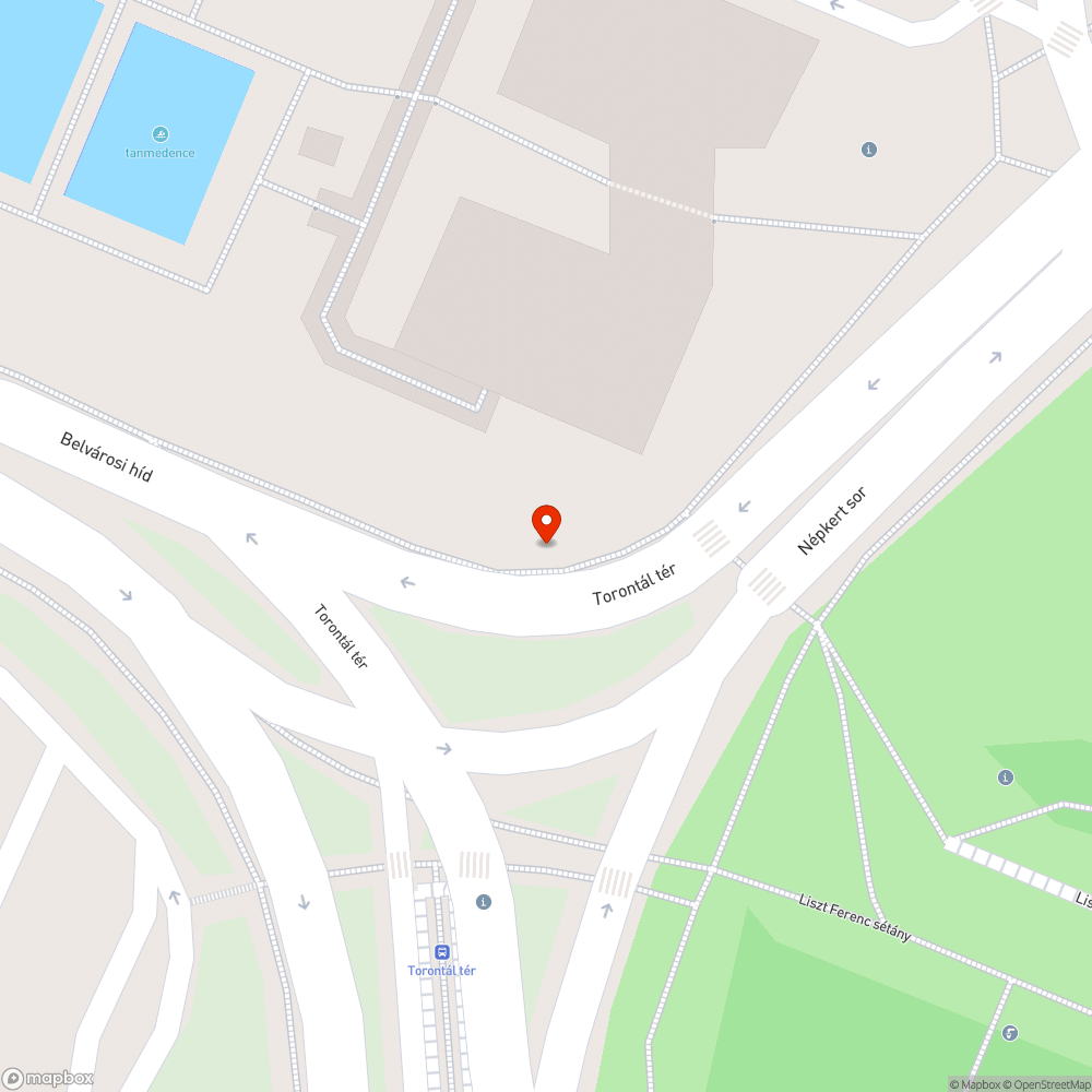 Balesetveszélyes hézag a Belvárosi hídon bejelentés helye