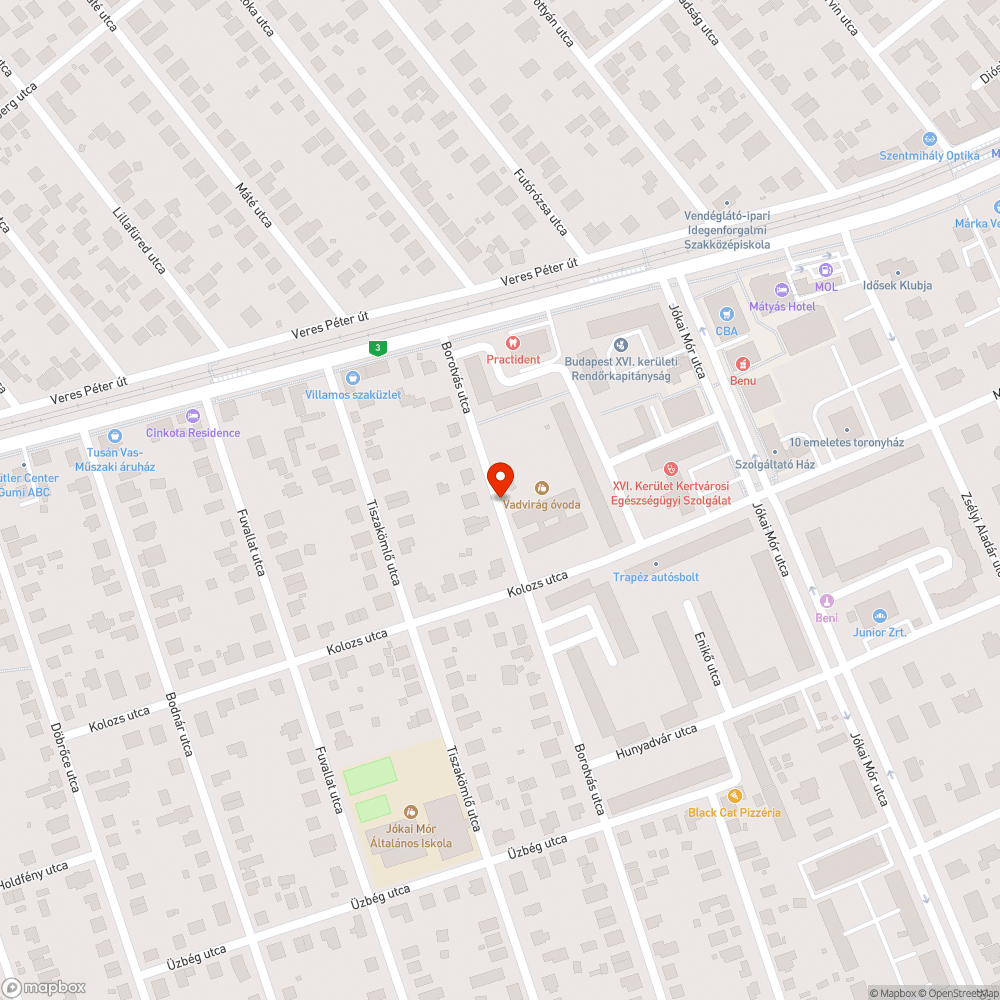 Rossz állapotú járda bejelentés helye