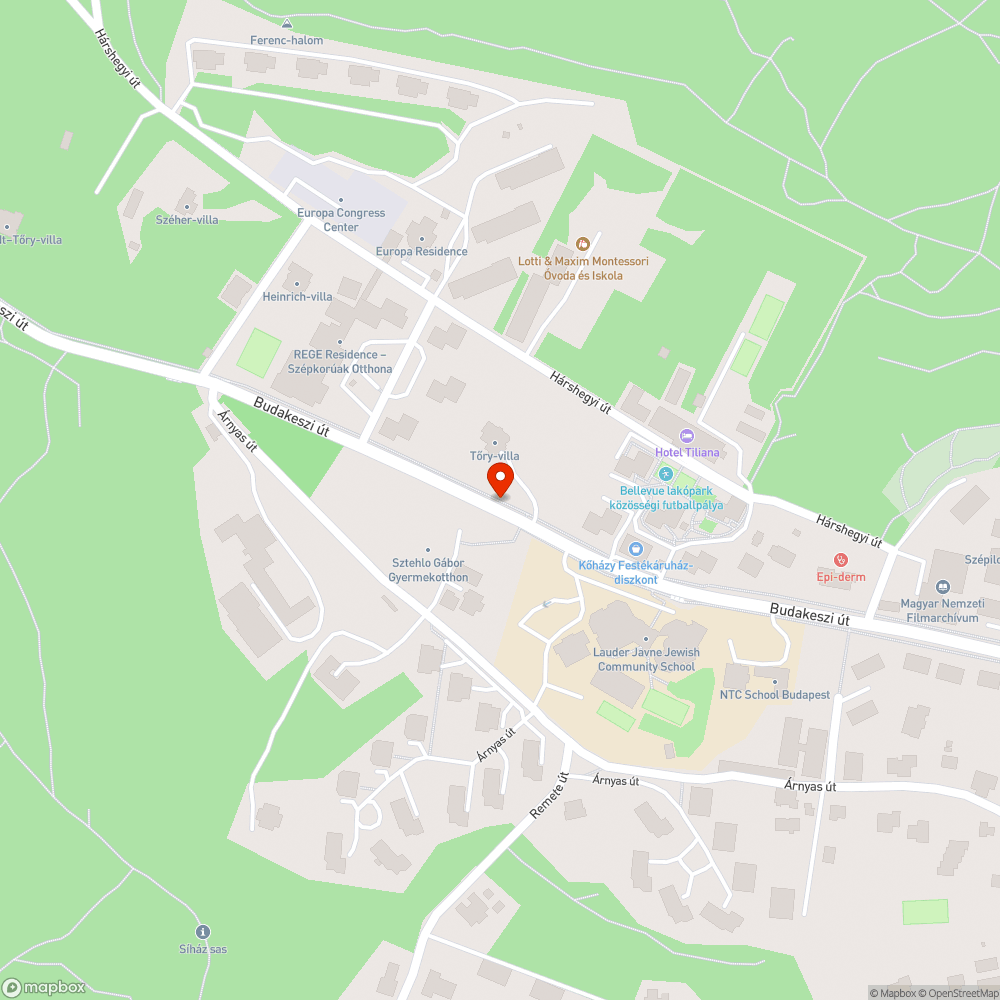 Kátyú bejelentés helye