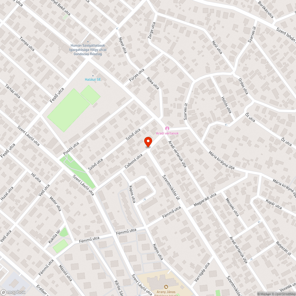 Sérült szalagkorlát bejelentés helye