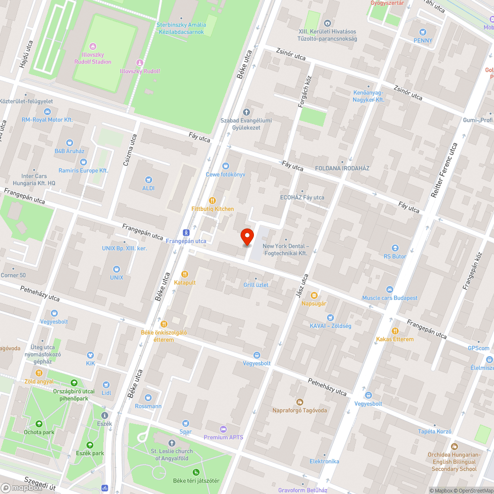 Megsüllyedt járdaszakasz bejelentés helye