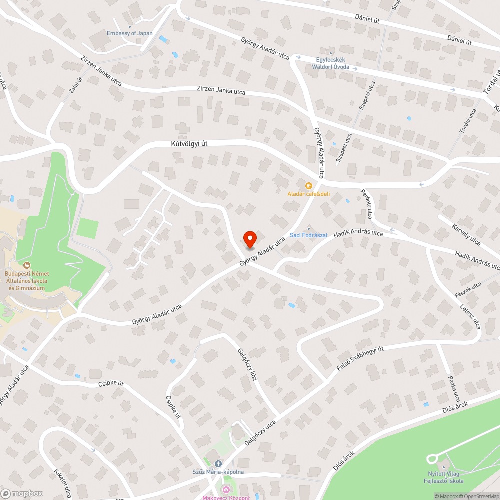 Kátyú bejelentés helye